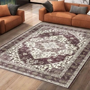 9x12ft Area Rug Carpet for Living Room 8x10 6x9 5x7 Washable Large Carpets - Picture 1 of 11