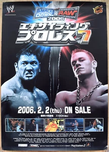 WWE Smackdown Vs Raw 2006 RARE PS2 51.5cm x 73cm Japanese Promotional Poster - Picture 1 of 1