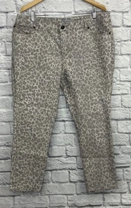 CHICO’S PLATINUM DENIM DAMEN GRAU LEOPARDENMUSTER CROPPED JEANS GRÖSSE 3 (XL) - Bild 1 von 4