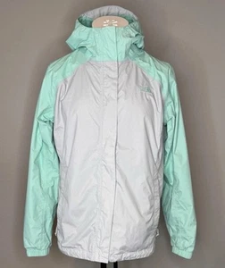 The North Face Women’s Hooded Jacket XL Mint Gray Windbreaker - Picture 1 of 9