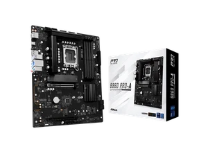 ASRock B860 Pro-A LGA 1851 Intel B860 SATA 6Gb/s DDR5 Intel Core Ultra  ATX - Picture 1 of 5