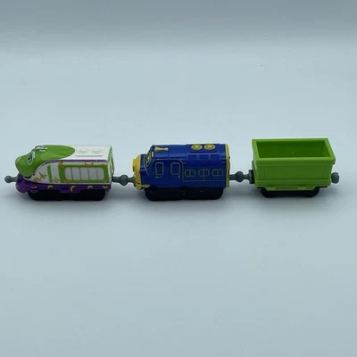 Chuggington 2013 Diecast Trains Koko & Brewster With Extra Box Car - Image 1 of 4