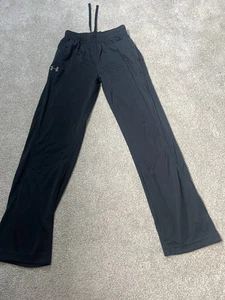 Under Armour Pants Mens Small Black Jogger Loose Activewear Lounge Sports - Picture 1 of 8