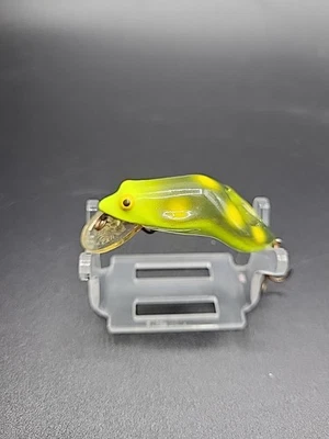 Señuelo de pesca vintage de rana flotante poco profundo Rebel Foto 1 de 4