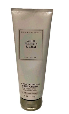 BATH BODY WORKS WHITE PUMPKIN & CHAI BODY CREAM 8 oz Ultimate Hydration - Image 1 of 3