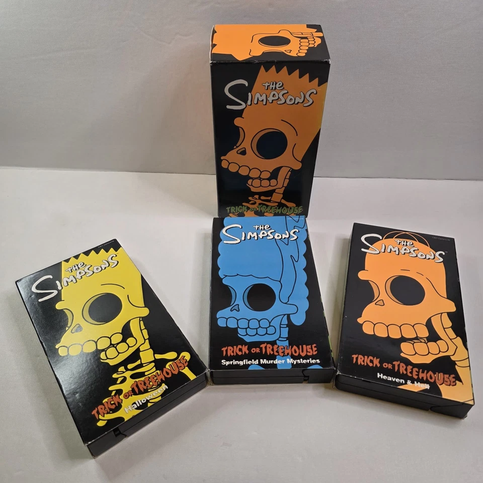 RARE The Simpsons Trick Or Treehouse VHS Box Set Complete VTG Horror Halloween  - Image 1 of 4