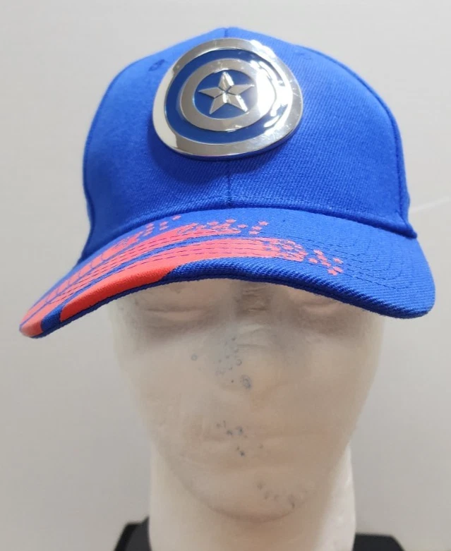 Marvel Captain America Ball Cap The First Avengers One Size Snap Back Foto 1 de 4