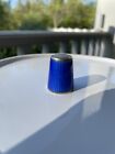 Sterling Silver Blue Enamel Sewing Thimble Norway