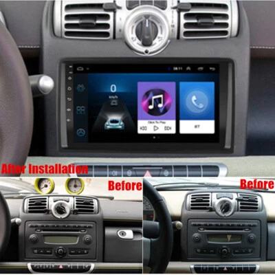 Für 2006-2010 Smart Fortwo Stereo Auto Radio 9" Android 11.0 GPS Navi Wifi 1+16G - Bild 1 von 4
