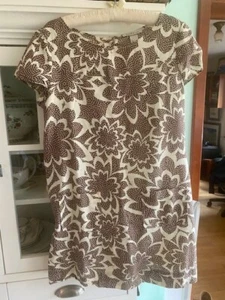 LAUNDRY super-cute xL tunic top 55% linen short dress, fits like L or M dress - Picture 1 of 5