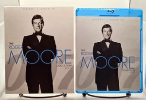The Roger Moore Collection: Volume 1, 2015, 3-Disc Blu-ray w/Slipcover & Digital - Foto 1 di 5