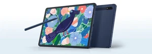 Open Box - Samsung 256 GB Mystic Navy Galaxy Tab S7+ with S-Pen and Case Bundle - Picture 1 of 12