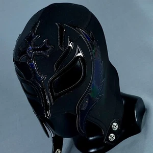 MASCARILLA NEGRA MÁSCARA LUCHADOR CARISTICO LUCHADOR LUCHA LIBRE MEXICANO - Imagen 1 de 10
