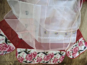 LOT OF 4 VTG APRONS Sheer Asst Half Aprons - Picture 1 of 17