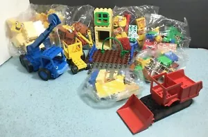 2001 DUPLO DACTA EDUCATIONAL SET 9119-BOB THE BUILDER 105Pcs 4FIGS SEALED BAGS - Picture 1 of 12