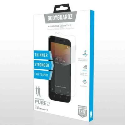 BodyGuardz - Protector de pantalla de vidrio puro para ZTE Maven 2 Foto 1 de 2