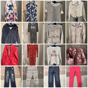 A Lot Of 26 Pieces Girl Sz 6/6X/7 Clothes Old Navy, Oshkosh, Bebe, Vince Camuto - Picture 1 of 24