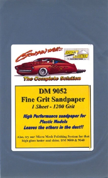 Detail Master 9052 x Polierschleifpapier 1200er Körnung (9 Zoll x 5,5 Zoll) - Bild 1 von 1