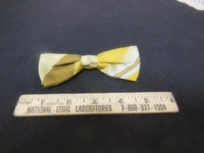 Винтажный королевский тканый узор зажим на галстук-бабочку коричневый/золотой/желтый - Изображение 1 из 4