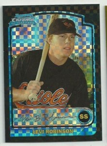 2003 Bowman Chrome Levi Robinson 1st Year Rookie RC Xfractor #299