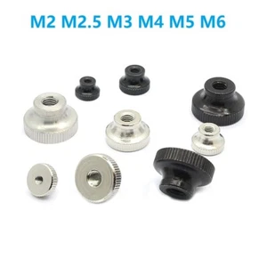 Carbon Steel Knurled Thumb Nut M2 M2.5 M3 M4 M5 M6 Steel Step Nuts for Bolts  - Picture 1 of 5