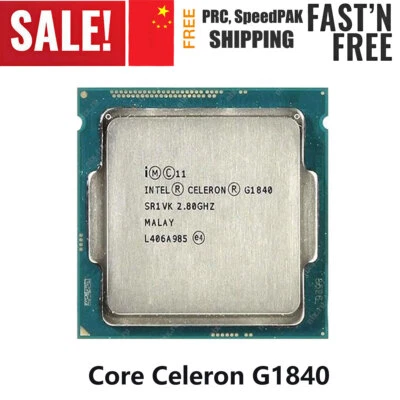 Intel Celeron G1840 Dual Core 2 Threads 2.8GHz 2MB LGA 1150 Intel CPU Processor - Image 1 of 4