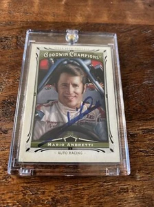 Mario Andretti Signed Goodwin Champions Card Psa Dna Coa Autographed Indycar - Picture 1 of 4