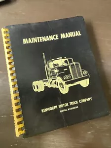 Camión Kenworth 1973 servicio manual de mantenimiento K-123 guía de librería 1974 - Imagen 1 de 7