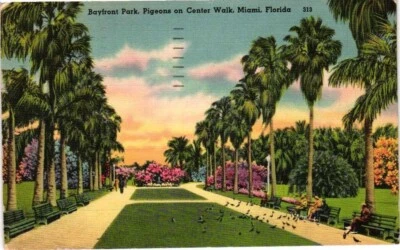 US POSTAL HISTORY MIAMI FLA, 1949  #804 TO NEW HAMPSHIRE LINEN CANCEL - Image 1 of 2