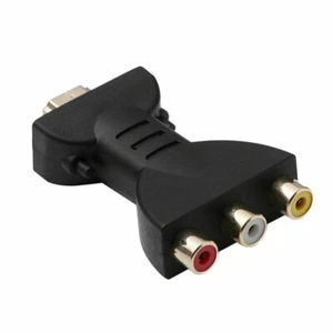 HDMI Stecker auf 3 Cinch Buchse Composite AV Video Audio Adapter Konverter TV PC schwarz - Bild 1 von 7