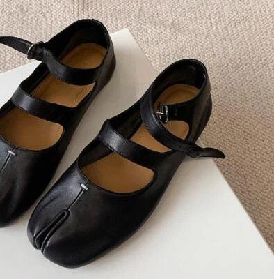 Women Double Buckle Straps Loafers Shoes Clip Toe Flat Casual Mary Jane Shoes - Image 1 of 4