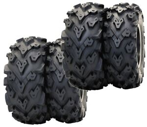 25x11.00x10 (2) & 25x8x12 (2) STI BLACK DIAMOND ATV UTV Tyre 6PLY STBD1051