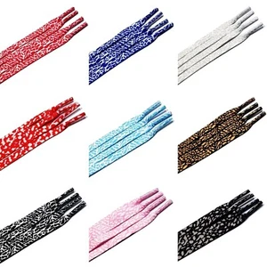 Flache Schnürsenkel Elefantenmuster für Air AJ Jordan3 UNC Fire Red Mocha Desert Elephant - Bild 1 von 13