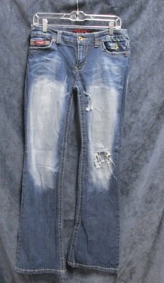 Pantalones de mezclilla Baby Phat 5 bolsillos lavado medio para mujer talla 9 Foto 1 de 4