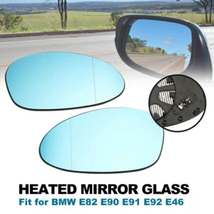 Pair Wing Mirror Heated Power Glass For BMW Z4 2-Door E87 E88 E90 E91 E92 E93 - Picture 1 of 12