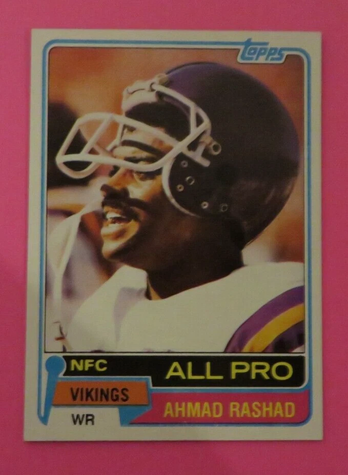 1981 Topps, Minnesota Vikings - AMHMAD RASHAD - Image 1 of 1