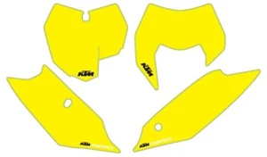 KTM Enduro/MX 2013-2016 start number background decals Yellow - 7870898800080 - Picture 1 of 1