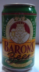 BARON'S BEER (VERDE) 33CL 4,9% Lata vacia empty can leere dose lattina vuota - Picture 1 of 1