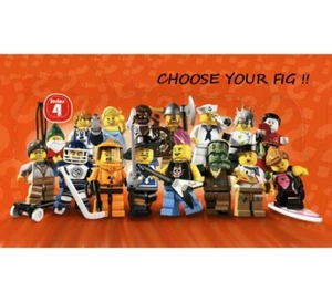 LEGO 8804 - Collectible Minifigures - Series 4 - CHOOSE YOUR MINI FIGURE !! - Picture 1 of 9