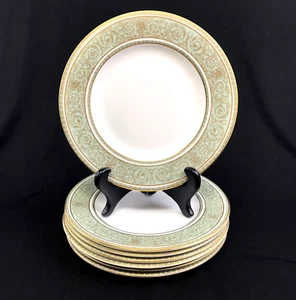 "Lote de 7 platos de pan y mantequilla/postre renacentistas ingleses Royal Doulton de 6,5" - Imagen 1 de 8