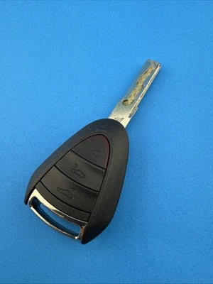 USED OEM PORSCHE 3-BUTTON KEYLESS REMOTE TRANSMITTER FOB RLXP-VIM2442 - TESTED - Image 1 of 3