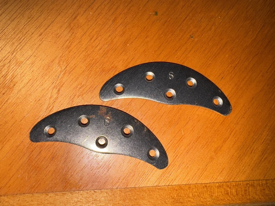   Placas de punta de jackboot alemanas Segunda Guerra Mundial, grandes, lote de 2 Foto 1 de 1