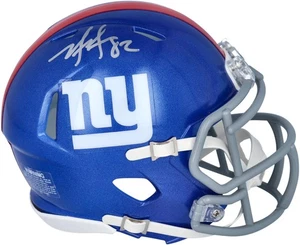 Mario Manningham New York Giants Autographed Riddell Speed Mini Helmet - Picture 1 of 3