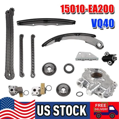 Timing Chain Kit Oil Pump Set For 05-15 Nissan Pathfinder Frontier 4.0L VQ40DE - Image 1 of 4