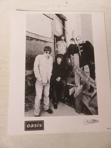 OASIS ORIGINAL EARLY 1995 CREATION RECORDS WALKER PRINT PROMO 8 x 10 PRESS PHOTO - Imagen 1 de 8