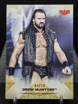 2020 Topps WWE Undisputed Gold /10 Drew McIntyre #9 - Image 1 of 2