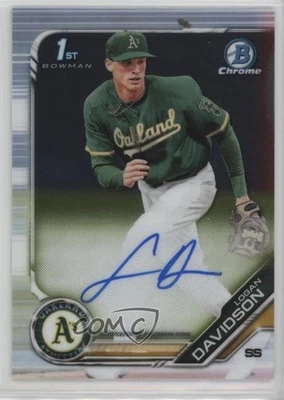 2019 Bowman Draft Chrome Draft Pick Auto Logan Davidson #CDA-LD Auto - Image 1 of 2