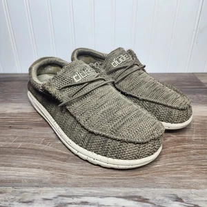 Mocassini scarpe uomo Wally Sox marroni taglia 8 Hey Dude - Foto 1 di 13