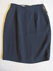 New Women?s Rena Rowan Essentials Solid Black Lined A Line Suit Skirt Size 6