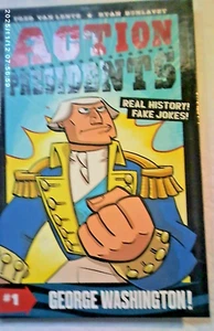 Action Presidents George Washington Real History Fake Jokes Van Lente Ages 8-12 - Imagen 1 de 3